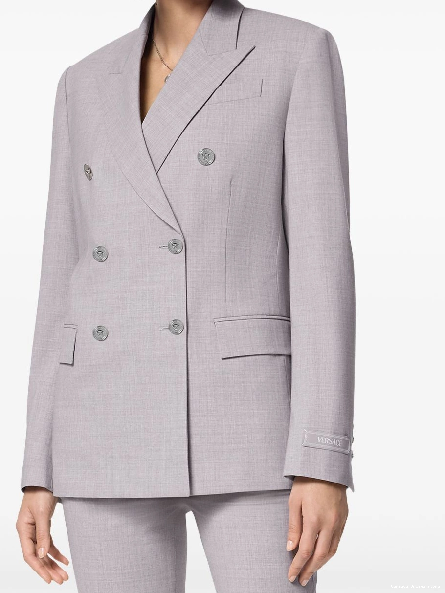 Affordable chambray blazer Versace double-breasted Women 0429